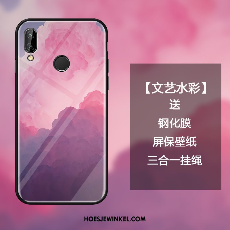 Huawei Nova 3i Hoesje Trend Kers Glas, Huawei Nova 3i Hoesje Vers Scheppend