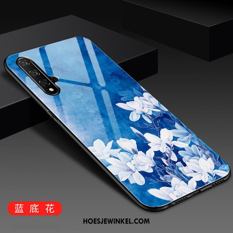 Huawei Nova 5t Hoesje All Inclusive Glas Trend, Huawei Nova 5t Hoesje Vers Blauw