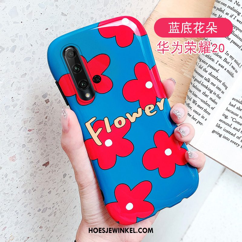 Huawei Nova 5t Hoesje All Inclusive Kleur Siliconen, Huawei Nova 5t Hoesje Hoes Bloemen