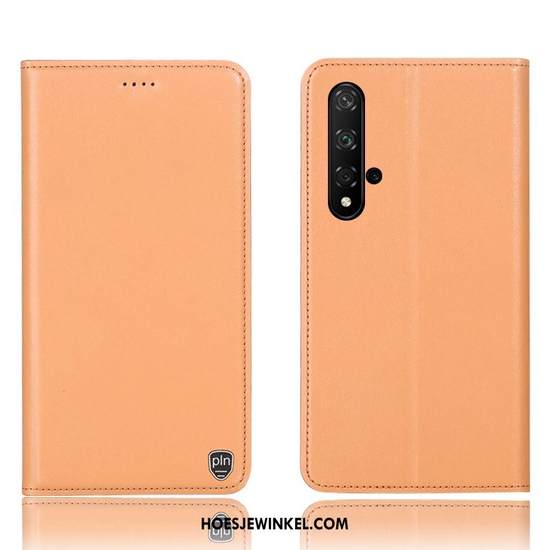 Huawei Nova 5t Hoesje Anti-fall Mobiele Telefoon Folio, Huawei Nova 5t Hoesje Bescherming Leren Etui