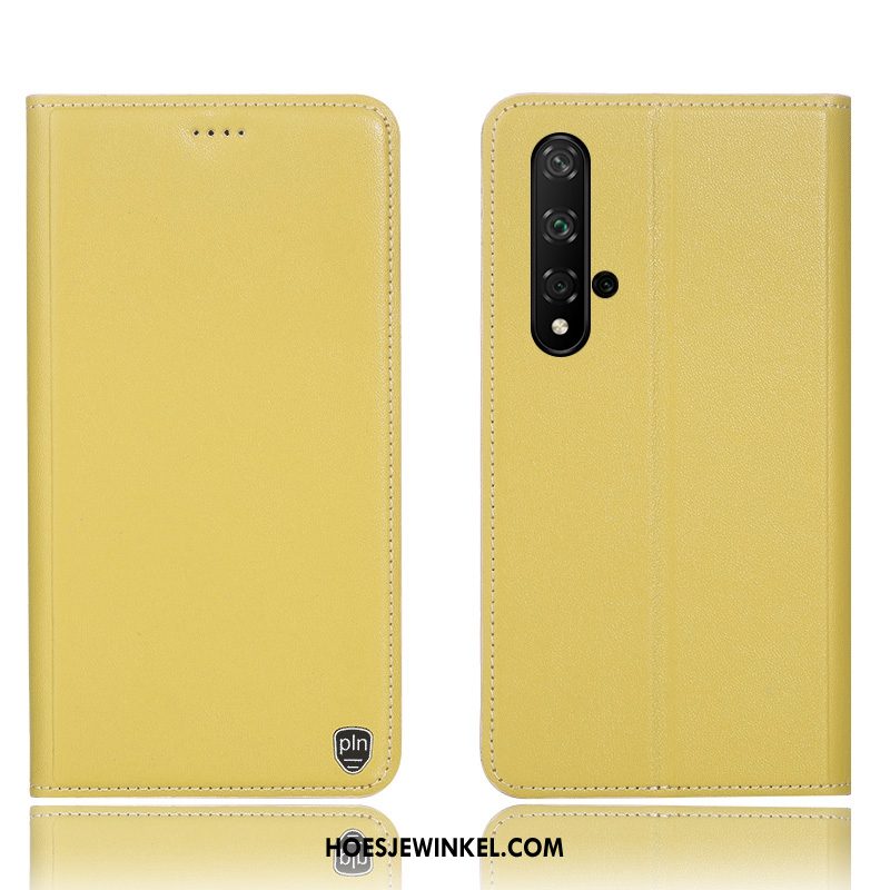 Huawei Nova 5t Hoesje Anti-fall Mobiele Telefoon Folio, Huawei Nova 5t Hoesje Bescherming Leren Etui