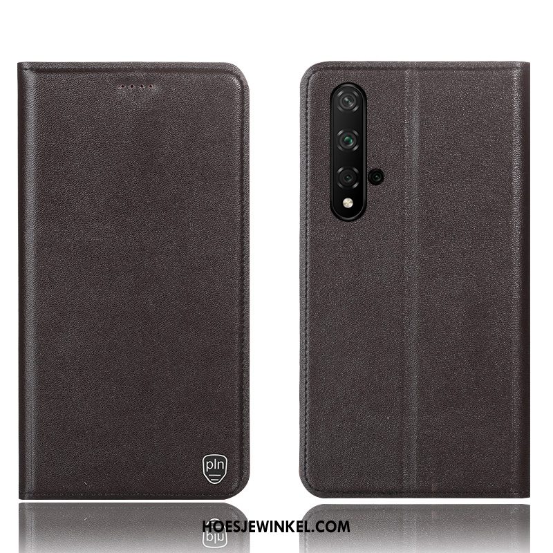Huawei Nova 5t Hoesje Anti-fall Mobiele Telefoon Folio, Huawei Nova 5t Hoesje Bescherming Leren Etui