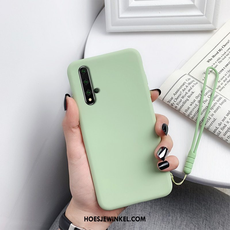 Huawei Nova 5t Hoesje Bescherming Siliconen Effen Kleur, Huawei Nova 5t Hoesje Persoonlijk Hoes