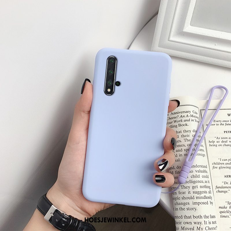 Huawei Nova 5t Hoesje Bescherming Siliconen Effen Kleur, Huawei Nova 5t Hoesje Persoonlijk Hoes