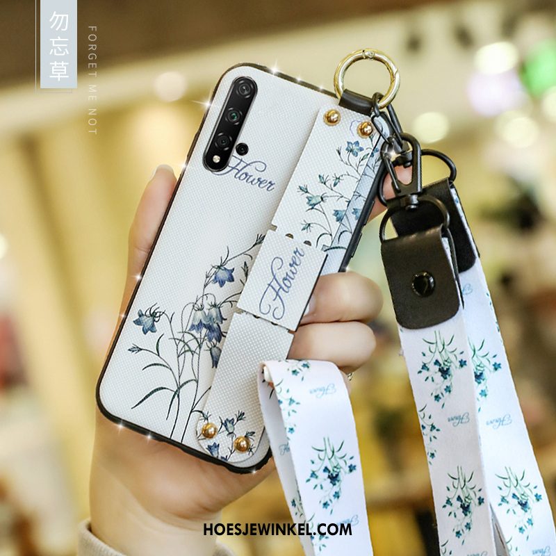 Huawei Nova 5t Hoesje Blauw Schrobben Mobiele Telefoon, Huawei Nova 5t Hoesje Trendy Merk Scheppend