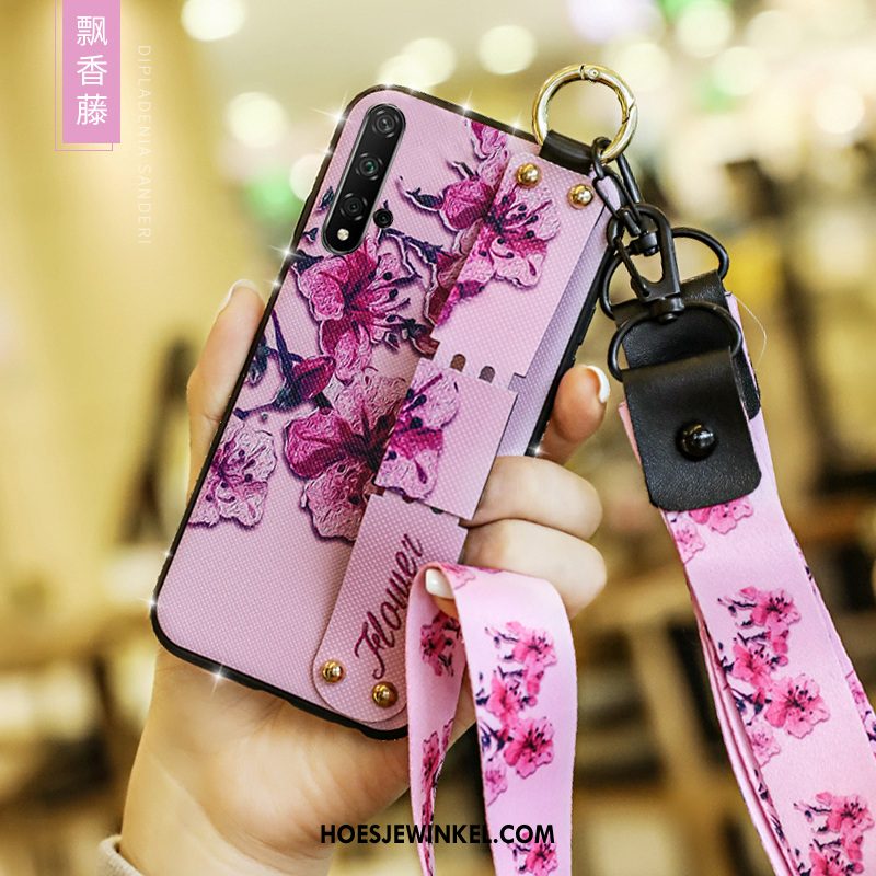 Huawei Nova 5t Hoesje Blauw Schrobben Mobiele Telefoon, Huawei Nova 5t Hoesje Trendy Merk Scheppend