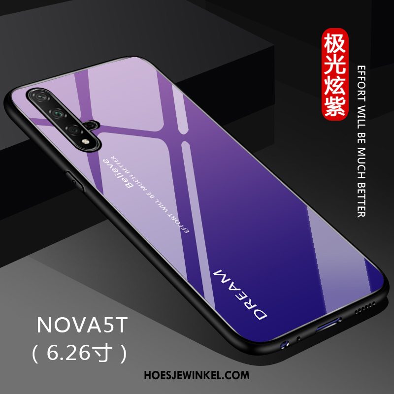 Huawei Nova 5t Hoesje Glas Hoes Verloop, Huawei Nova 5t Hoesje Bescherming All Inclusive