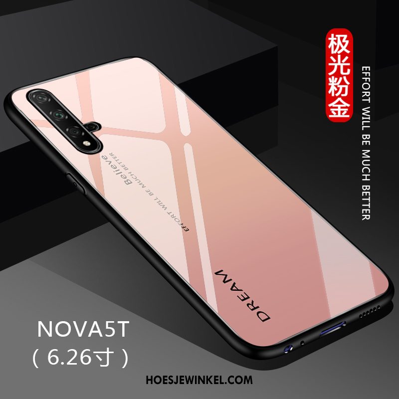 Huawei Nova 5t Hoesje Glas Hoes Verloop, Huawei Nova 5t Hoesje Bescherming All Inclusive