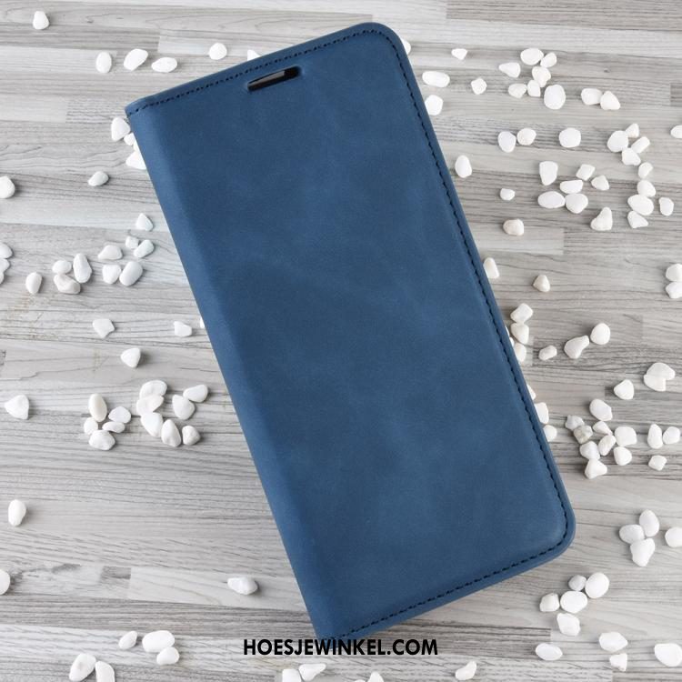 Huawei Nova 5t Hoesje Mobiele Telefoon Gemeenschappelijk Leren Etui, Huawei Nova 5t Hoesje Folio Roze