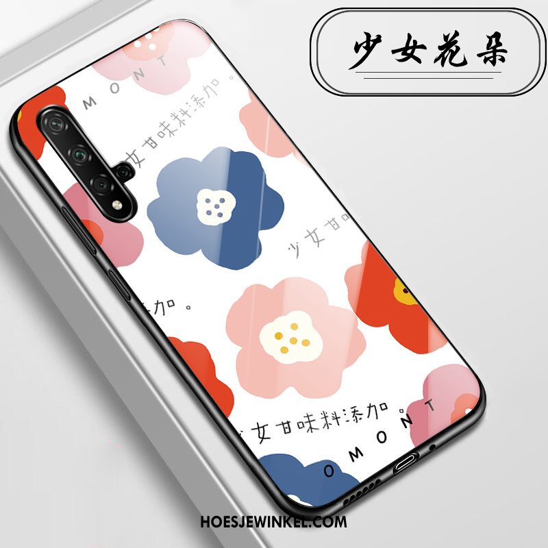 Huawei Nova 5t Hoesje Mobiele Telefoon Hoes All Inclusive, Huawei Nova 5t Hoesje Bloemen Anti-fall