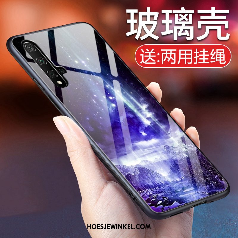 Huawei Nova 5t Hoesje Mobiele Telefoon Hoes Bescherming, Huawei Nova 5t Hoesje Purper Net Red