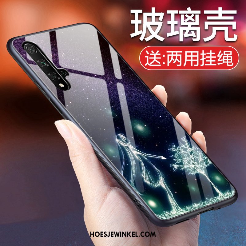 Huawei Nova 5t Hoesje Mobiele Telefoon Hoes Bescherming, Huawei Nova 5t Hoesje Purper Net Red