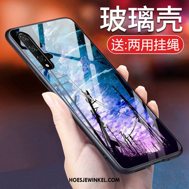 Huawei Nova 5t Hoesje Mobiele Telefoon Hoes Bescherming, Huawei Nova 5t Hoesje Purper Net Red