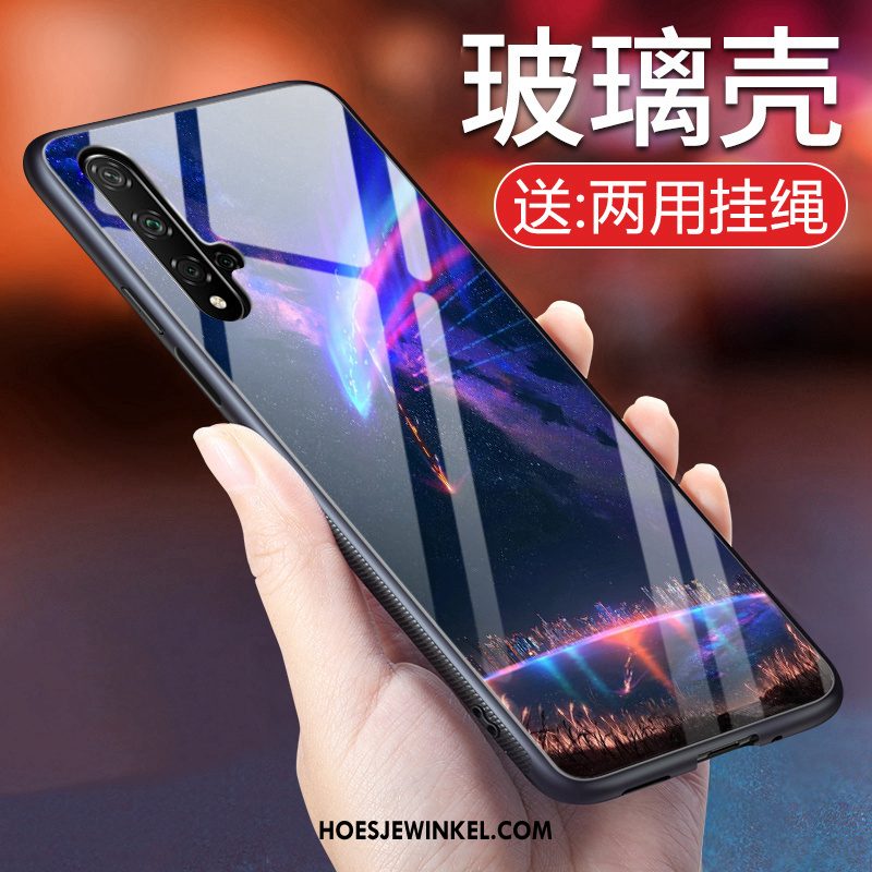 Huawei Nova 5t Hoesje Mobiele Telefoon Hoes Bescherming, Huawei Nova 5t Hoesje Purper Net Red