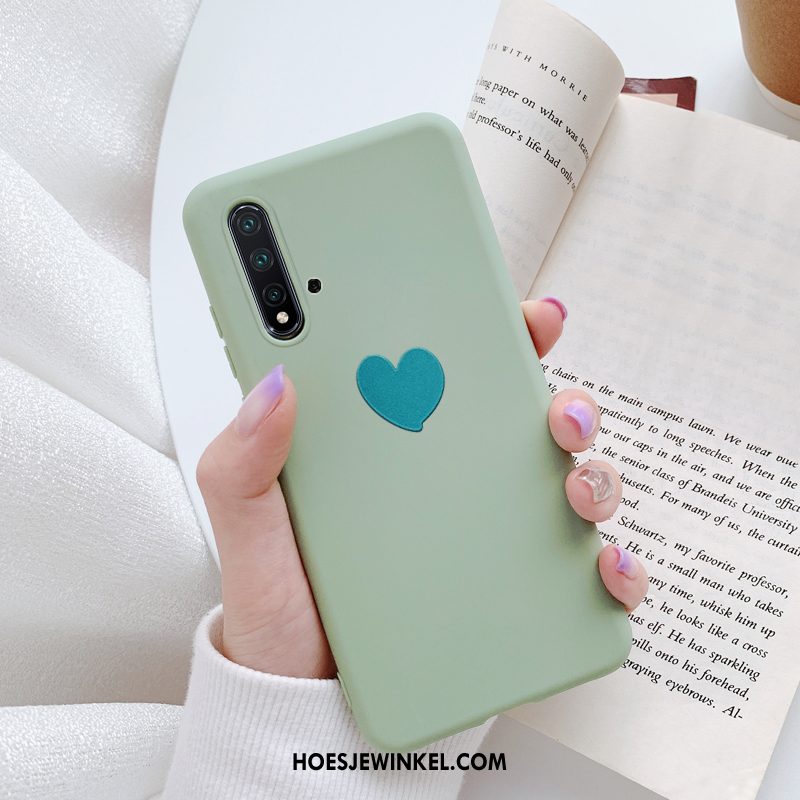 Huawei Nova 5t Hoesje Mooie Groen Liefde, Huawei Nova 5t Hoesje Mobiele Telefoon Zacht