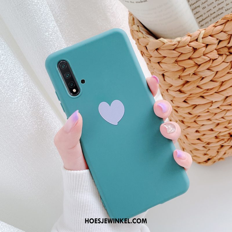 Huawei Nova 5t Hoesje Mooie Groen Liefde, Huawei Nova 5t Hoesje Mobiele Telefoon Zacht