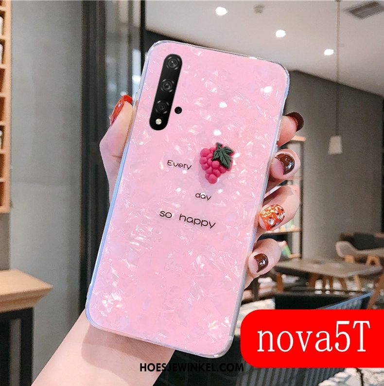 Huawei Nova 5t Hoesje Scheppend Trend Anti-fall, Huawei Nova 5t Hoesje Trendy Merk Mobiele Telefoon