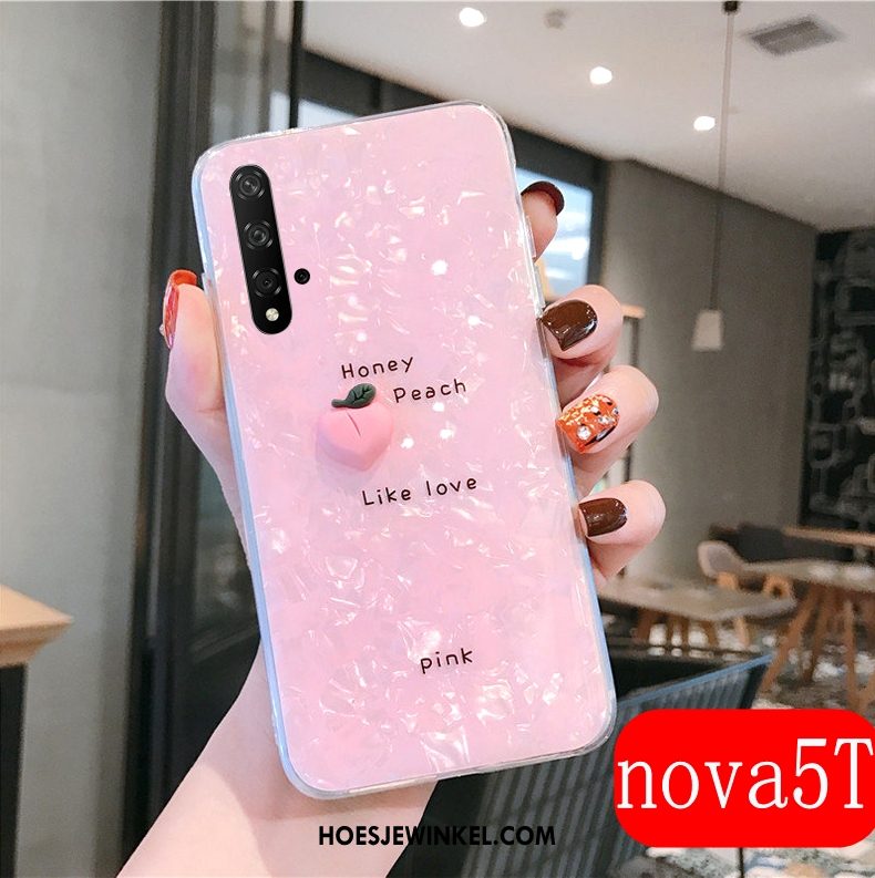 Huawei Nova 5t Hoesje Scheppend Trend Anti-fall, Huawei Nova 5t Hoesje Trendy Merk Mobiele Telefoon