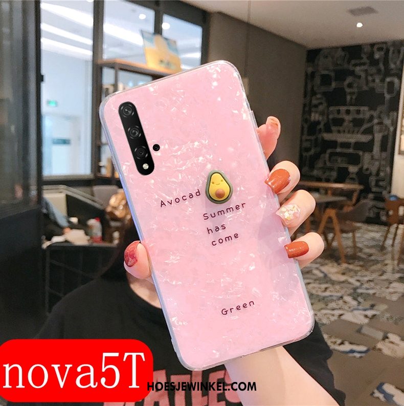 Huawei Nova 5t Hoesje Scheppend Trend Anti-fall, Huawei Nova 5t Hoesje Trendy Merk Mobiele Telefoon