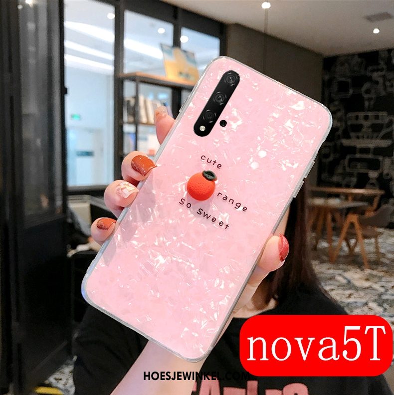 Huawei Nova 5t Hoesje Scheppend Trend Anti-fall, Huawei Nova 5t Hoesje Trendy Merk Mobiele Telefoon