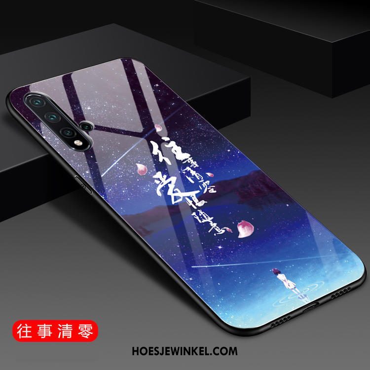 Huawei Nova 5t Hoesje Schrobben Mode Spiegel, Huawei Nova 5t Hoesje Trendy Merk Mobiele Telefoon