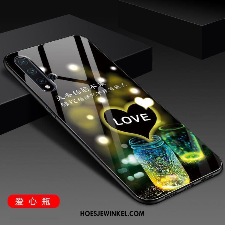 Huawei Nova 5t Hoesje Schrobben Mode Spiegel, Huawei Nova 5t Hoesje Trendy Merk Mobiele Telefoon