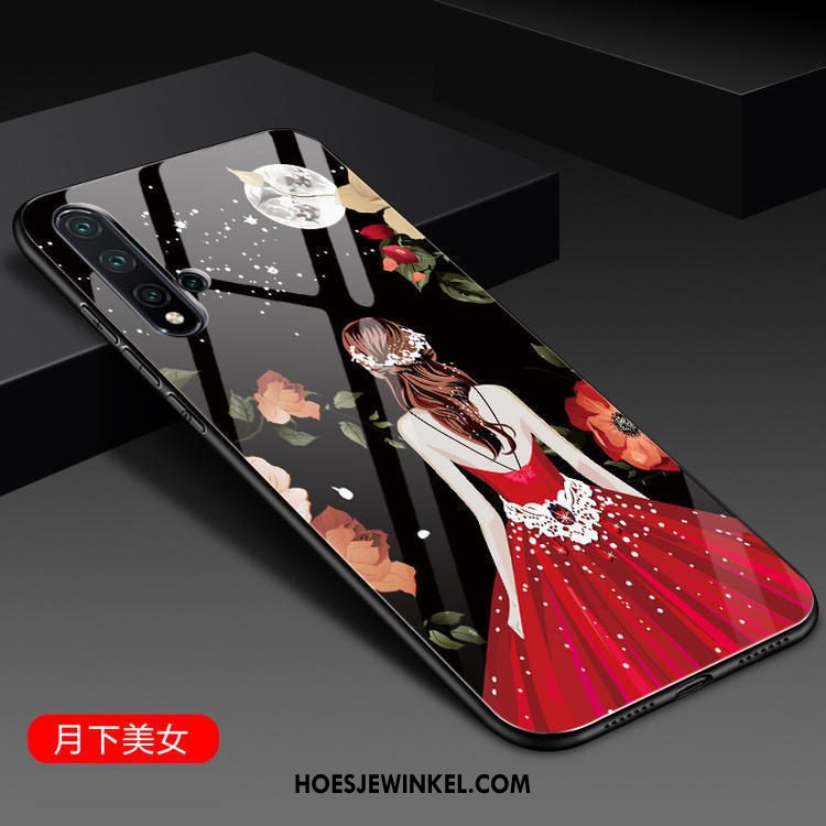 Huawei Nova 5t Hoesje Schrobben Mode Spiegel, Huawei Nova 5t Hoesje Trendy Merk Mobiele Telefoon