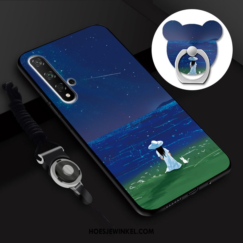 Huawei Nova 5t Hoesje Siliconen Bescherming Mobiele Telefoon, Huawei Nova 5t Hoesje Hoes Blauw