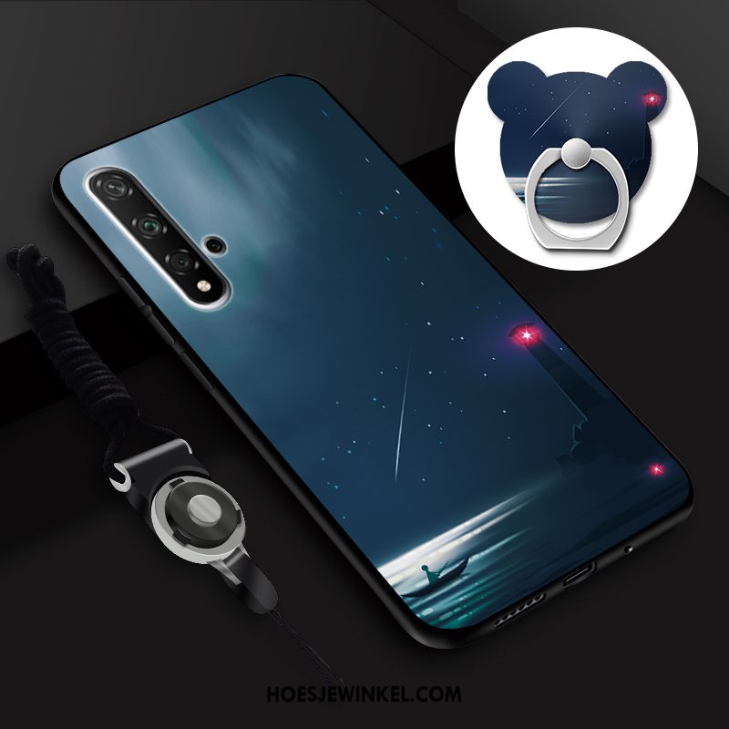 Huawei Nova 5t Hoesje Siliconen Bescherming Mobiele Telefoon, Huawei Nova 5t Hoesje Hoes Blauw