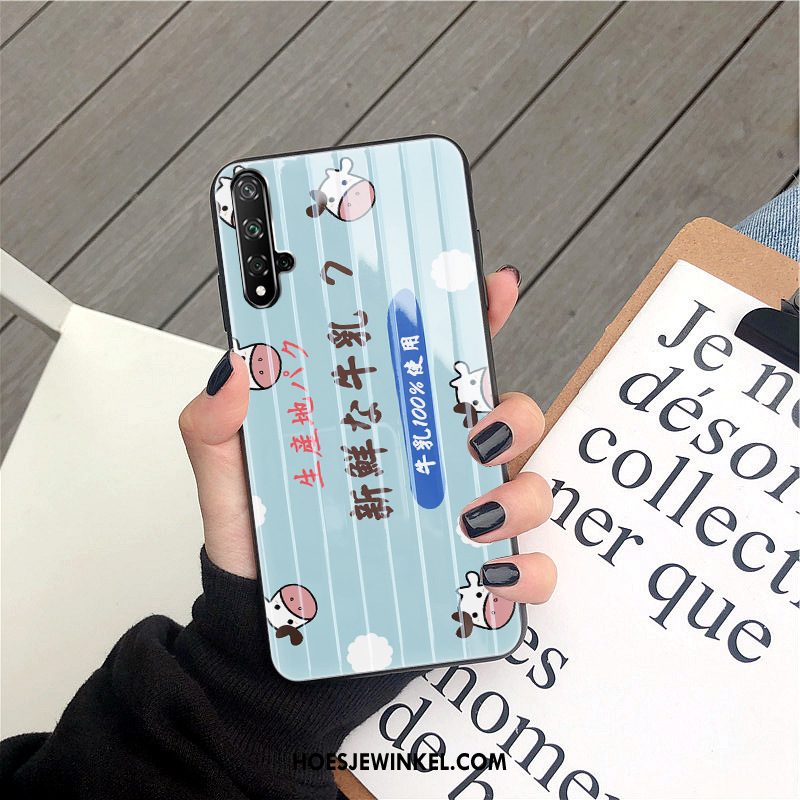 Huawei Nova 5t Hoesje Wit Net Red Mobiele Telefoon, Huawei Nova 5t Hoesje Spotprent Hoes