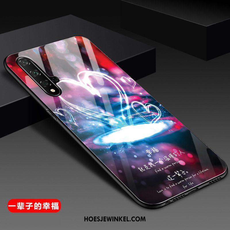 Huawei Nova 5t Hoesje Zacht Mode All Inclusive, Huawei Nova 5t Hoesje Bescherming Glas
