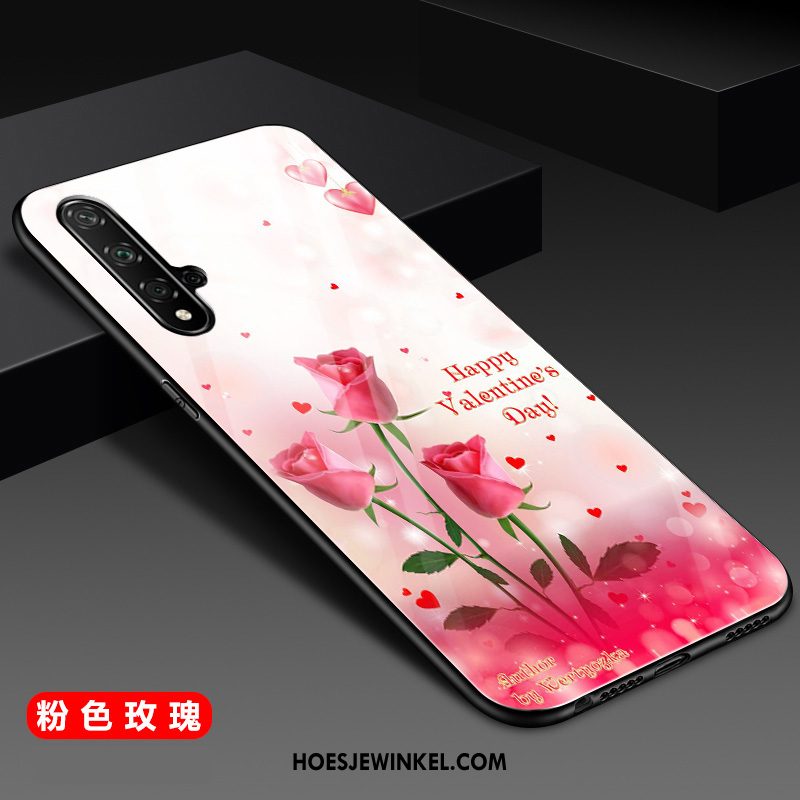 Huawei Nova 5t Hoesje Zacht Mode All Inclusive, Huawei Nova 5t Hoesje Bescherming Glas