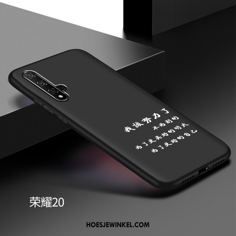 Huawei Nova 5t Hoesje Zwart Bescherming Pas, Huawei Nova 5t Hoesje Schrobben Mooie