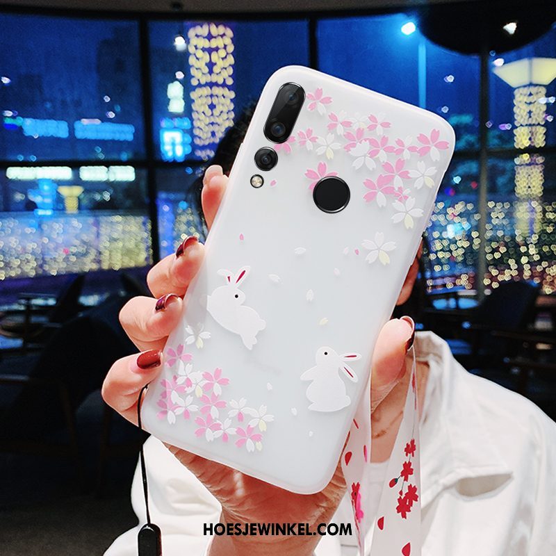 Huawei P Smart+ 2019 Hoesje All Inclusive Hanger Net Red, Huawei P Smart+ 2019 Hoesje Mini Hoes