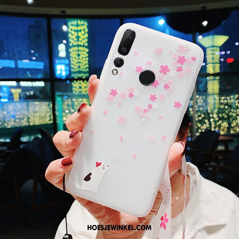 Huawei P Smart+ 2019 Hoesje All Inclusive Hanger Net Red, Huawei P Smart+ 2019 Hoesje Mini Hoes