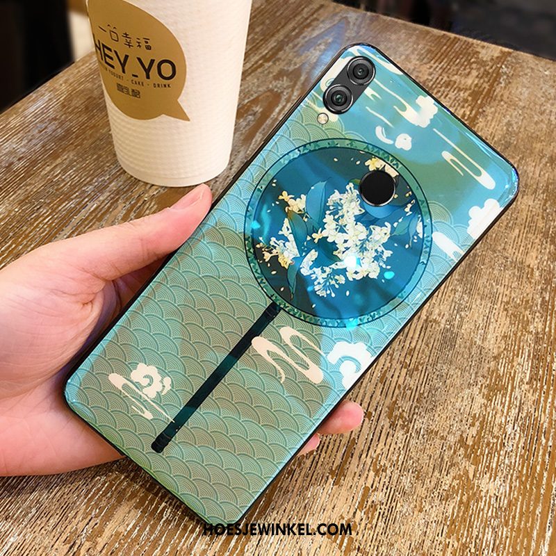 Huawei P Smart 2019 Hoesje Anti-fall Trendy Merk Persoonlijk, Huawei P Smart 2019 Hoesje All Inclusive Blauw