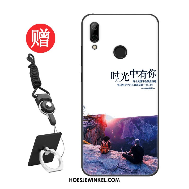 Huawei P Smart 2019 Hoesje Bescherming Hoes Net Red, Huawei P Smart 2019 Hoesje Lovers Siliconen