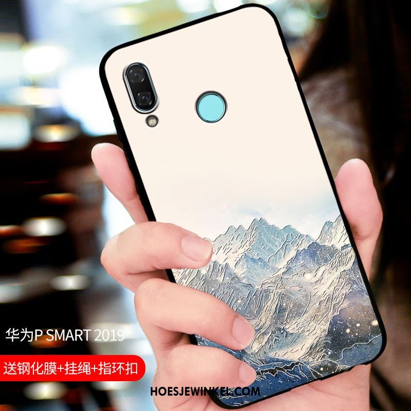 Huawei P Smart 2019 Hoesje Blauw Pas Mobiele Telefoon, Huawei P Smart 2019 Hoesje Bescherming Schrobben