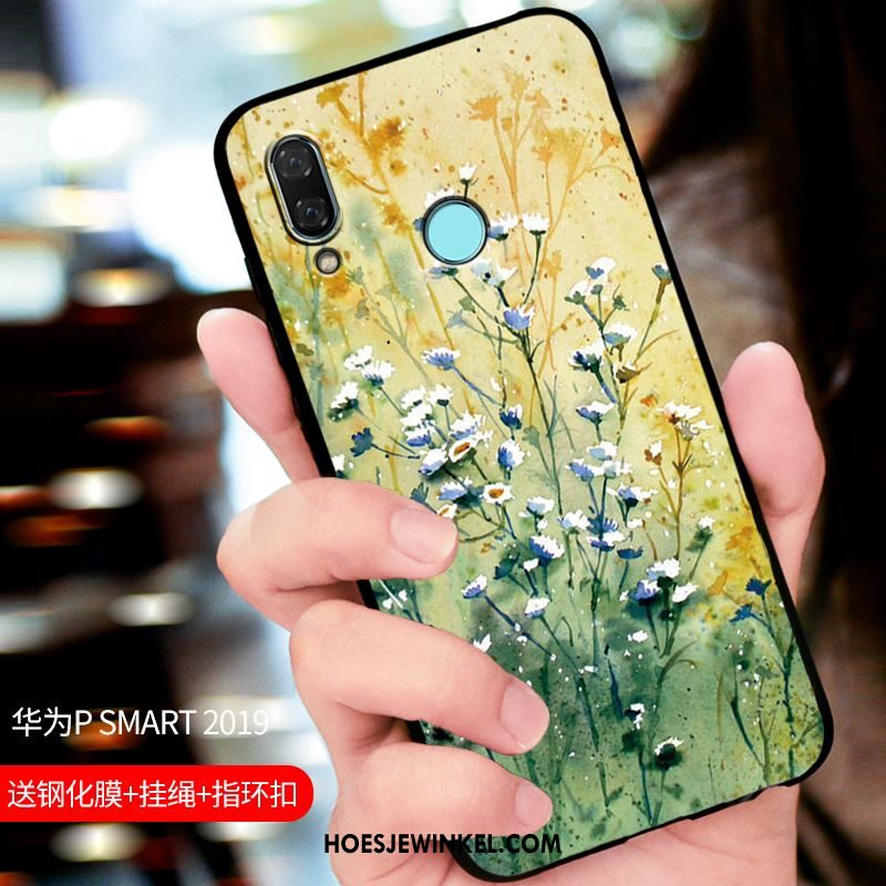 Huawei P Smart 2019 Hoesje Blauw Pas Mobiele Telefoon, Huawei P Smart 2019 Hoesje Bescherming Schrobben