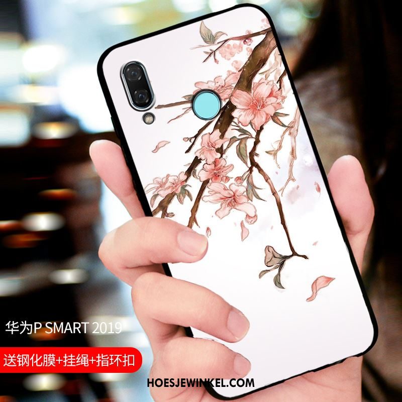 Huawei P Smart 2019 Hoesje Blauw Pas Mobiele Telefoon, Huawei P Smart 2019 Hoesje Bescherming Schrobben