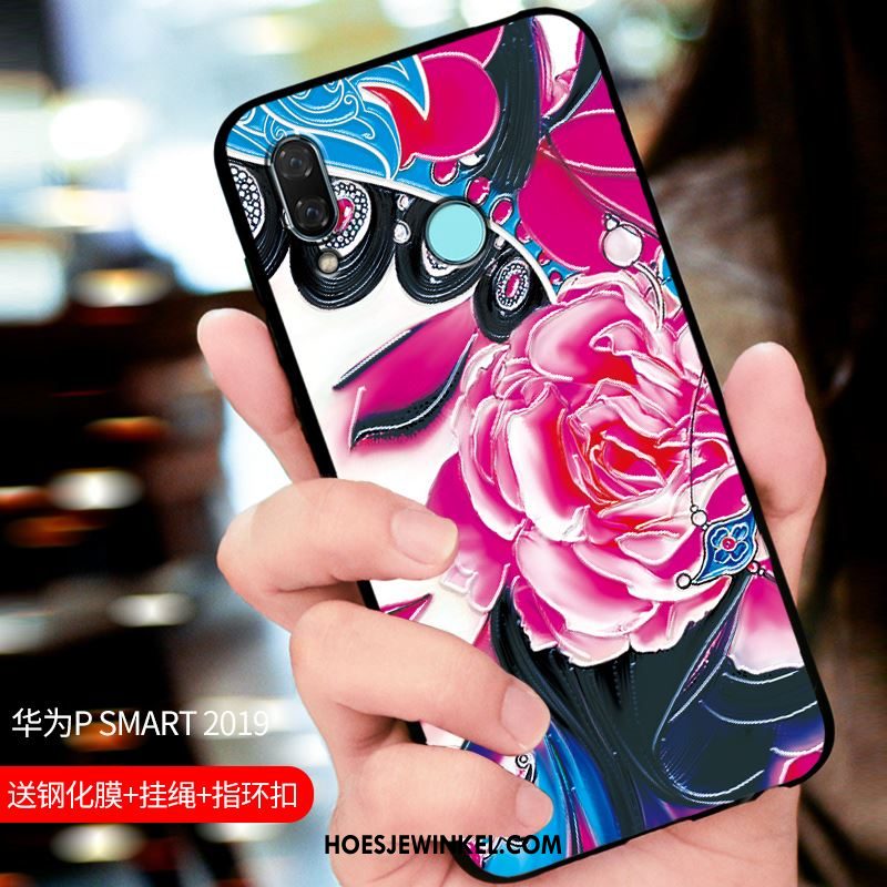 Huawei P Smart 2019 Hoesje Blauw Pas Mobiele Telefoon, Huawei P Smart 2019 Hoesje Bescherming Schrobben