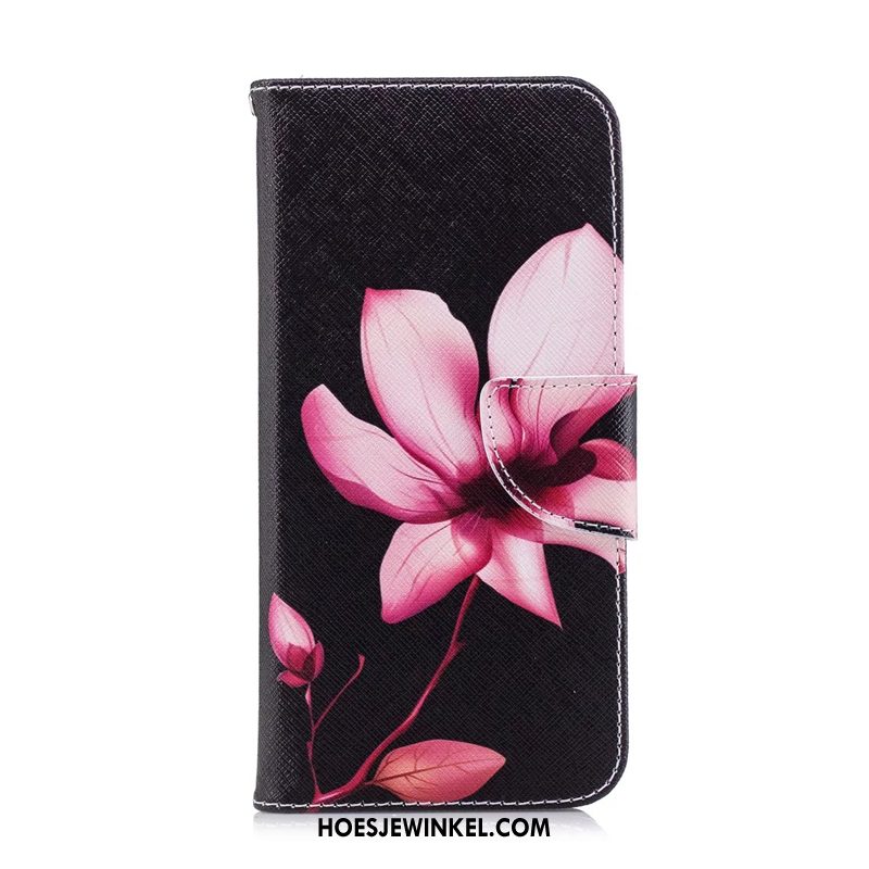 Huawei P Smart 2019 Hoesje Folio Hoes Kleur, Huawei P Smart 2019 Hoesje Geschilderd Leren Etui