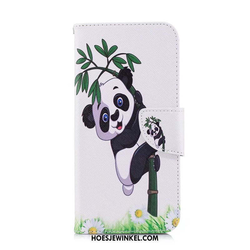 Huawei P Smart 2019 Hoesje Folio Hoes Kleur, Huawei P Smart 2019 Hoesje Geschilderd Leren Etui