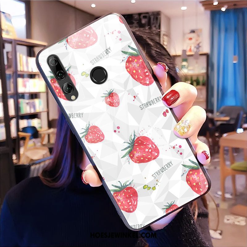 Huawei P Smart+ 2019 Hoesje Geel Patroon Siliconen, Huawei P Smart+ 2019 Hoesje Trendy Merk Mobiele Telefoon