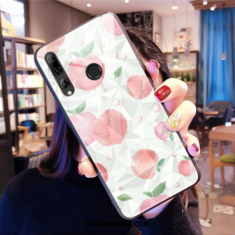 Huawei P Smart+ 2019 Hoesje Geel Patroon Siliconen, Huawei P Smart+ 2019 Hoesje Trendy Merk Mobiele Telefoon