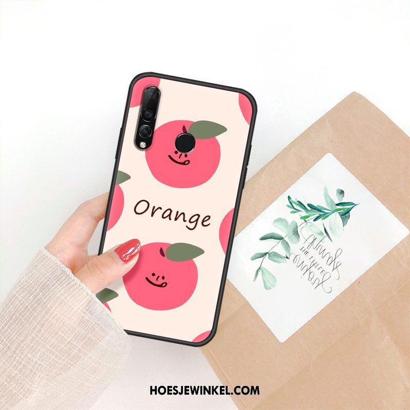 Huawei P Smart+ 2019 Hoesje Geschilderd Kunst Mobiele Telefoon, Huawei P Smart+ 2019 Hoesje Hoes Net Red Orange