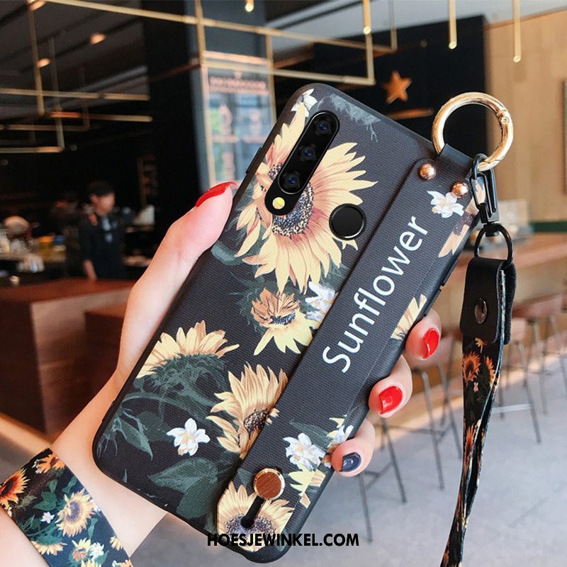 Huawei P Smart+ 2019 Hoesje Hanger Anti-fall Hoes, Huawei P Smart+ 2019 Hoesje Siliconen All Inclusive