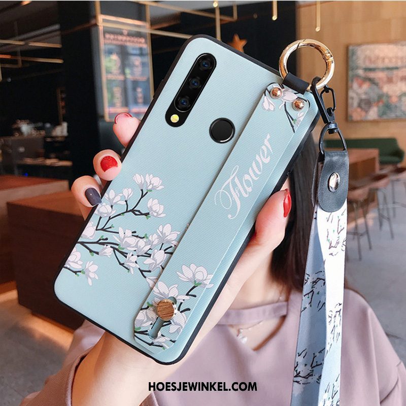 Huawei P Smart+ 2019 Hoesje Hanger Anti-fall Hoes, Huawei P Smart+ 2019 Hoesje Siliconen All Inclusive