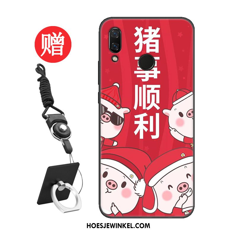 Huawei P Smart 2019 Hoesje Hoes Anti-fall Rood, Huawei P Smart 2019 Hoesje Bescherming All Inclusive