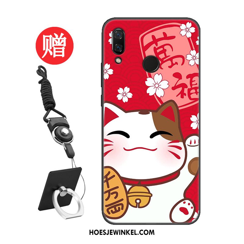 Huawei P Smart 2019 Hoesje Hoes Anti-fall Rood, Huawei P Smart 2019 Hoesje Bescherming All Inclusive